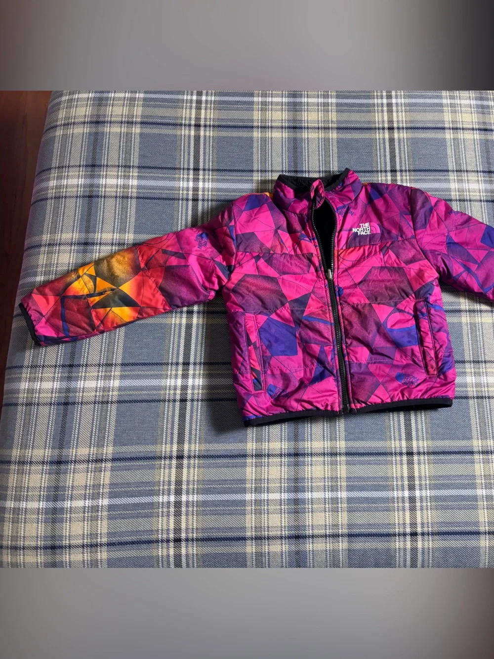 The Northface mossbud reversible jacket Mr. Pink Pink Expedition